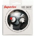 亞洲樂器 Superlux 381F 入耳式監聽級耳機、附兩組耳機套、耳機延長線、耳機夾、另有 HD381 381B