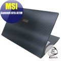 【Ezstick】MSI Summit B15 A11 Carbon黑色立體紋機身貼 DIY包膜