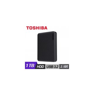 【Toshiba 東芝】Canvio Advance V10 2.5吋 USB3.2 外接式硬碟 1TB-黑