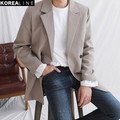 正韓 雙排扣軟料西裝外套 不易皺 / 4色 HNT4820 / KOREALINE搖滾星球