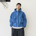 正韓男裝 連帽口袋短版風衣外套 / 2色 / BS9152 KOREALINE 搖滾星球