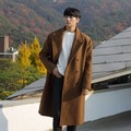 正韓男裝 羊毛雙排扣長大衣外套 / 羊毛60% / 3色 / FD1112857 KOREALINE 搖滾星球