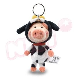 [90732] NICI 乳牛裝小豬威比鑰匙圈