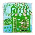 日本丸真 Moomin 刺繡方巾房子禮盒 綠
