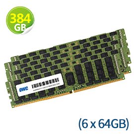 384GB (64GB x6) RDIMM Memory PC4-23400 DDR4 ECC-REG 2933MHz 適用 Mac Pro 2019~2020