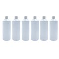 白色不透光PE空瓶 6支附蓋子-每支容量1公升 適裝泡 次氯酸粉 加水稀釋保存使用