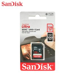 SANDISK 128G Ultra SD Class10 UHS-I (SD-SDU-NR-128G) 讀取速度 100MB /s 記憶卡