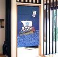 七福神與寶船 和風門簾 輕鬆改變居家風格 裝飾 日本製正版 150cm