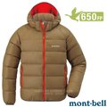 【 mont bell 日本】童 650 fp 輕量 羽絨連帽外套 禦寒雪衣 質輕保暖 舒適透氣 1101582 bnsd 棕沙