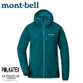 【Mont-Bell 日本 女 Light Shell Parka 連帽風衣《灰藍》】1106646/速乾外套/防風夾克