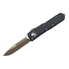 Microtech UTX-85 S/E 黑鋁柄青銅色末日石洗刃彈簧刀 (CTS 204 P鋼) -#MT 231-13AP