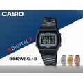 CASIO 卡西歐 手錶專賣店 國隆 B640WBG-1B CASIO 電子錶 不鏽鋼錶帶 50米防水 B640WBG