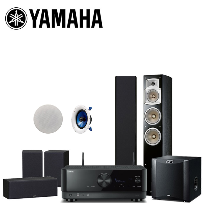 YAMAHA 山葉RX-V6A+NS-F350+NS-P350+NS-SW300+IC600 布拉姆斯家庭劇院