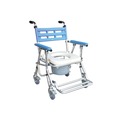 YH121-3 鋁合金收合式便器椅（有輪/高低可調）