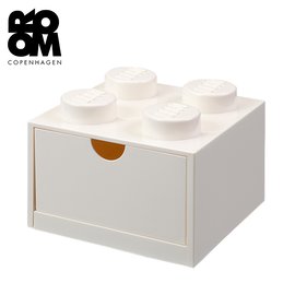 丹麥 Room Copenhagen 樂高 LEGO® 樂高 4凸桌上型抽屜收納箱 白色(40201735)