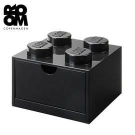 丹麥 Room Copenhagen 樂高 LEGO® 樂高 4凸桌上型抽屜收納箱 黑色(40201733)
