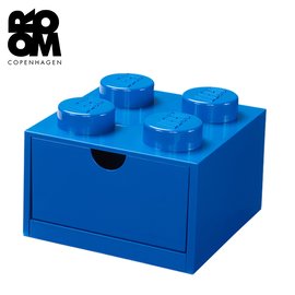 丹麥 Room Copenhagen 樂高 LEGO® 樂高 4凸桌上型抽屜收納箱 藍色(40201731)