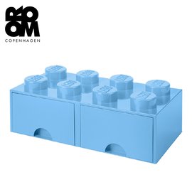 丹麥 Room Copenhagen 樂高 LEGO® 8凸抽屜收納盒 淺藍(40061736)