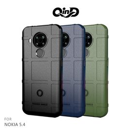 【預購】QinD NOKIA 5.4 戰術護盾保護套 背蓋式 手機殼 鏡頭加高 軟殼 保護殼 保護套【容毅】