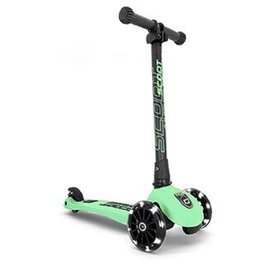 奧地利 Scoot &amp; Ride Cool Kick3 LED 炫輪滑板車/滑步車 -奇異果綠