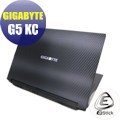 【Ezstick】GIGABYTE G5 KC G5 GD Carbon黑色紋機身貼 (含上蓋貼、鍵盤週圍貼)DIY包膜