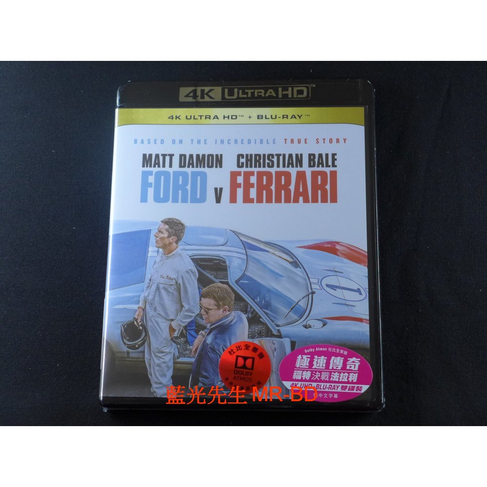 雙碟中文 [藍光先生UHD] 賽道狂人 UHD+BD 雙碟限定版 Ford v Ferrari