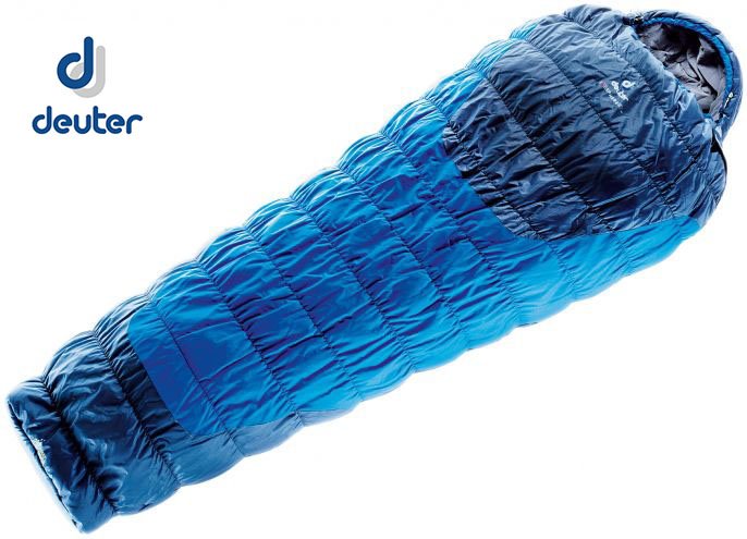 德國Deuter Exosphere +2℃ 變形蟲睡袋-淺藍/深藍 3700115-BL 游遊戶外Yoyo Outdoor