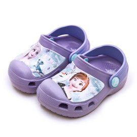 【Disney 迪士尼】中童 15cm-20cm 冰雪奇緣 FROZEN 2 輕量兒童涼鞋 台灣製造 紫 04717