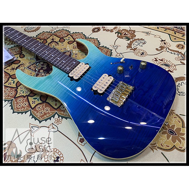 【苗聲樂器Ibanez旗艦店】Ibanez RG421HPFM 藍色漸層無搖電吉他