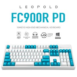 | MOJO | 韓國LeoPold FC900R PD機械鍵盤 薄荷藍 PBT二色成型鍵帽 英文 茶/紅