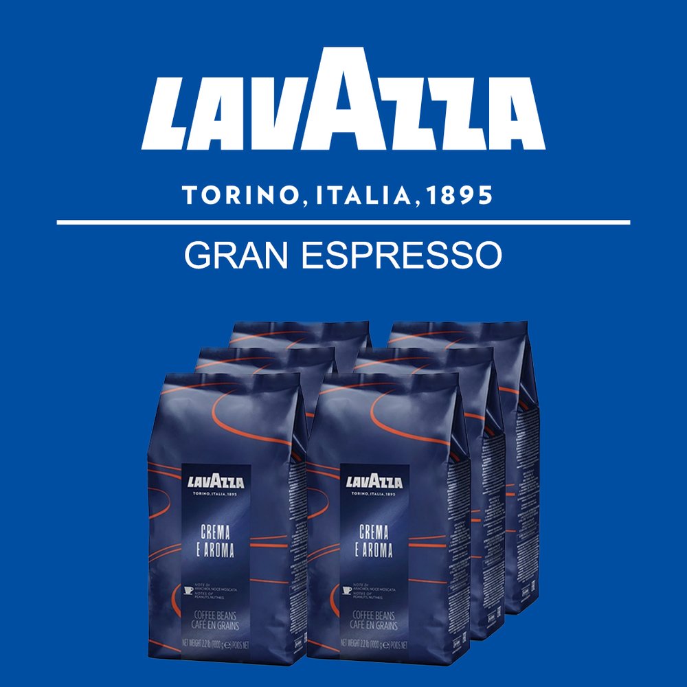 義大利 LAVAZZA GRAN ESPRESSO 咖啡豆(1公斤 x 6包裝)