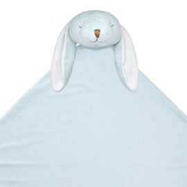 美國Angel Dear 大頭動物嬰兒毛毯 藍色小兔-新款