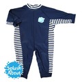 《Splash About 潑寶》嬰兒抗 UV 連身泳衣 - 海軍藍 / 藍白條紋