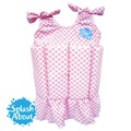 《Splash About 潑寶》設計款裙裝浮力泳衣-粉紅格紋