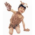 A049可愛長頸鹿兒童兩件式動物裝化裝舞會表演造型派對服