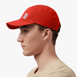 ON 瑞士雲端輕量排汗運動帽 Lightweight Hat Black 301.10212 光速橘