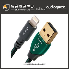 【醉音影音生活】美國 AudioQuest Forest (1.5m) Type A-Lightning USB傳輸線.台灣公司貨