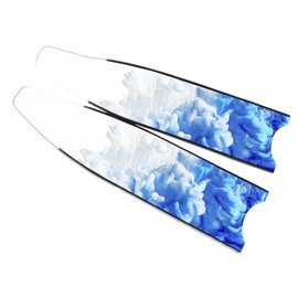 台灣潛水--- 【Leaderfins】〈藍彩墨寶〉玻璃纖維蛙鞋板