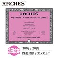 『ART小舖』Arches法國阿詩 全棉水彩紙 細紋300g(31x41cm) 四面封膠 單本