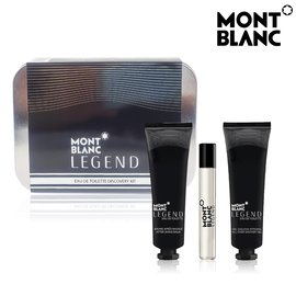 MONTBLANC 萬寶龍 傳奇經典淡香水鐵盒旅行組 (淡香水7.5ml+沐浴精30ml+鬍後乳30ml)【SP嚴選家】