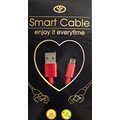 Smart Cable雙向正反插充電傳輸線 (紅) (安卓Micro USB)