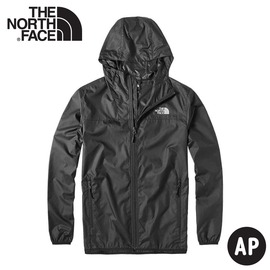 【The North Face 男 防風連帽外套《瀝青灰》】4U8X/輕薄防曬透氣排汗外套/夾克風衣/連帽外套