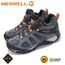 【MERRELL 美國 男 YOKOTA SPORT MID GORE-TEX登山鞋 《鐵灰/橘》】ML036229/健行鞋