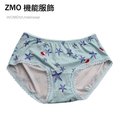 ZMO女中腰舒適內褲US302-海星藍