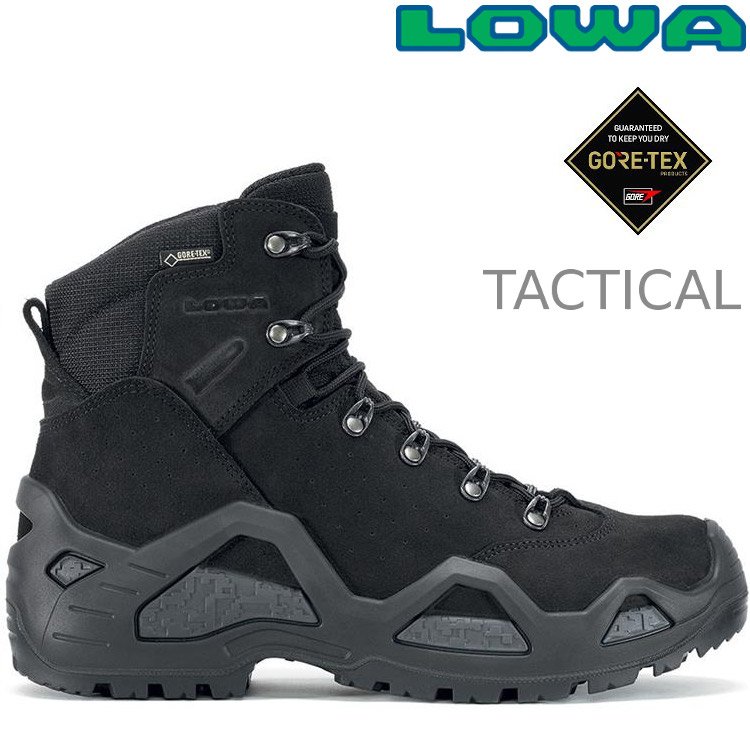 Lowa Z-6S GTX C 男款 中筒軍用鞋(C) 軍靴/戰術靴/防水登山鞋 LW310688 0999 黑