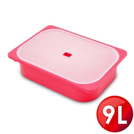 WallyFun 屋麗坊 亮彩儲物收納盒9L(紅)(129元)