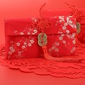 紅包袋 橫款 中國結銅錢紅包袋 針織紅包袋 壓歲錢 創意紅包 針織紅包袋 錦緞紅包 中國風 中國結 布紅包 6022