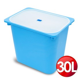 WallyFun 屋麗坊 亮彩儲物收納盒30L (藍)