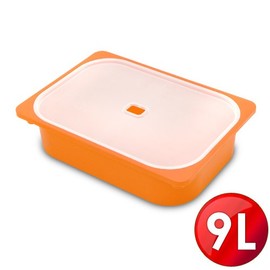 WallyFun 屋麗坊 亮彩儲物收納盒9L(橘)(129元)