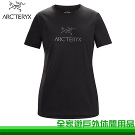 【全家遊戶外】Arcteryx 始祖鳥 女 Arc Word短袖休閒Tee 黑/28034 S M L 短袖POLO衫 棉T 機能上衣